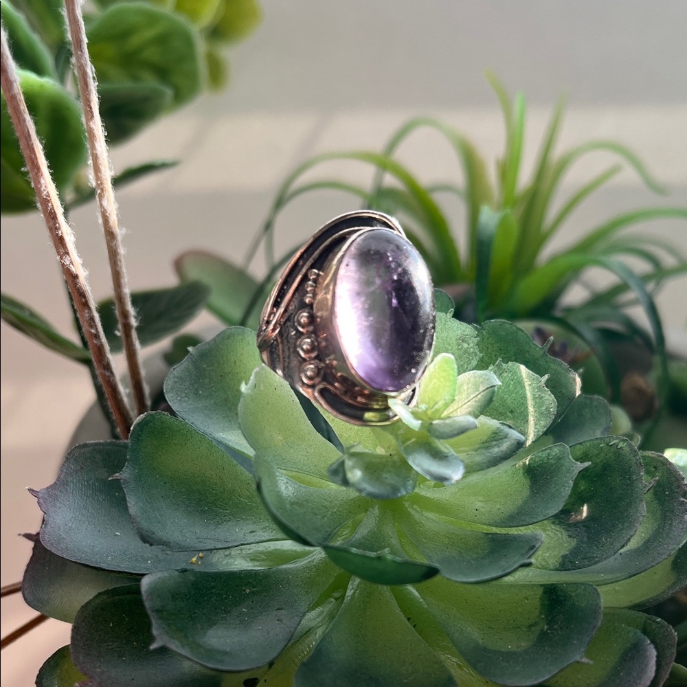 Violet Amethyst Ring